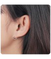 Silver Plain Earring HO-1745